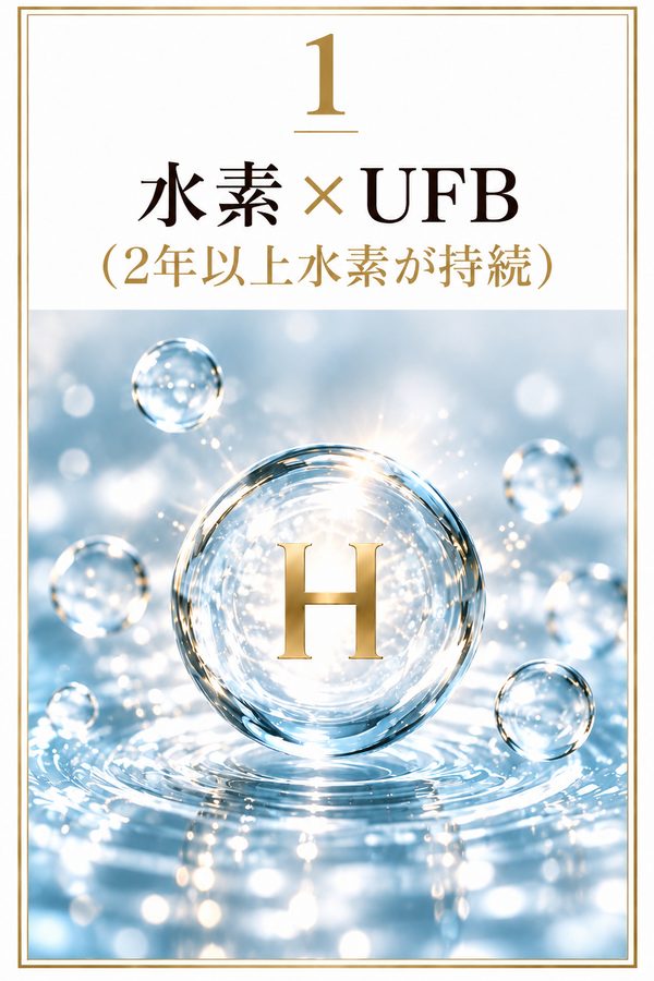 01 水素 × UFB（2年以上水素が持続）