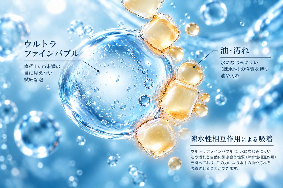 疎水性相互作用による吸着